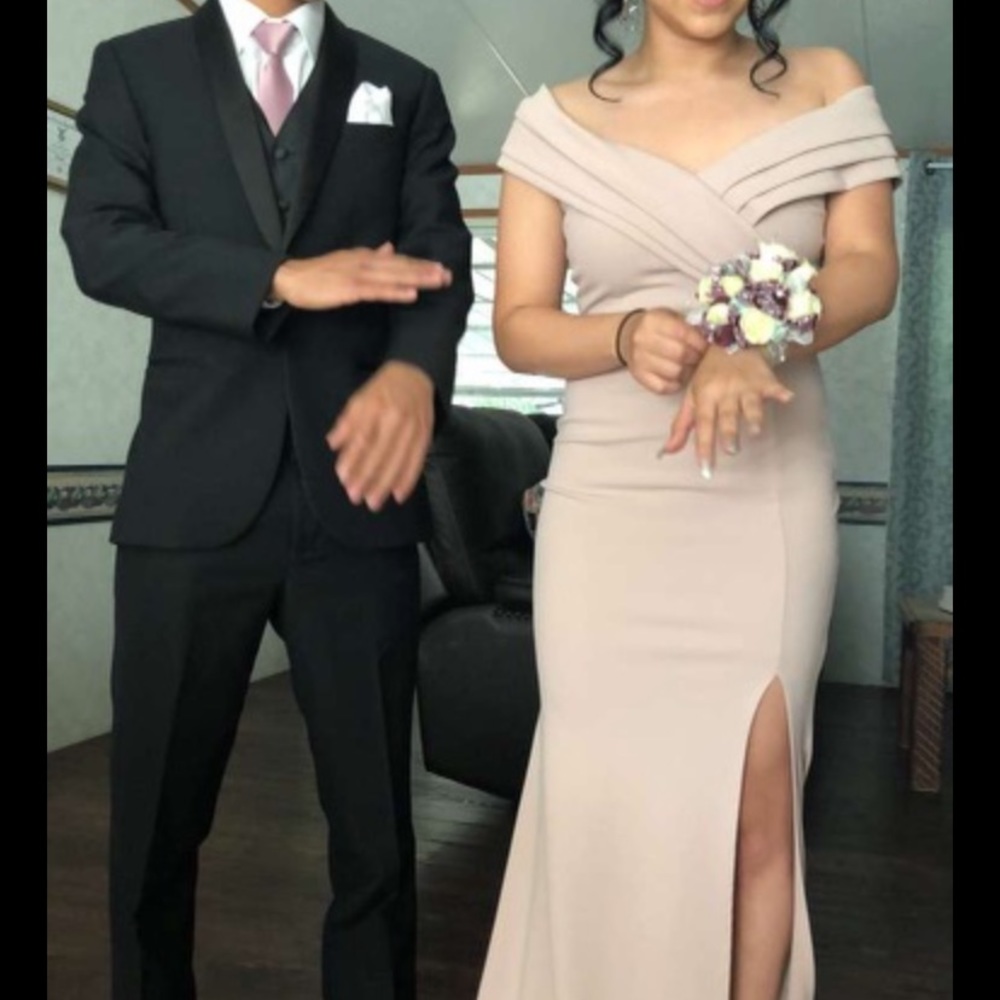 Light pink long dress